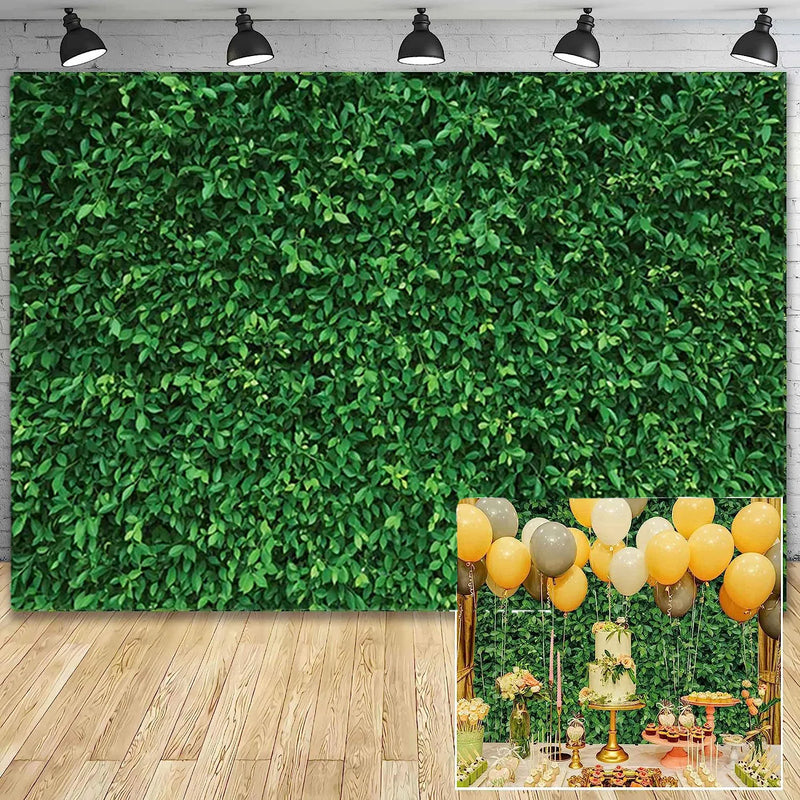 Fundo de Tecido para Decoração Tema de Folhas 1,5 x 2,1m Verdes - lojas Tratto Express